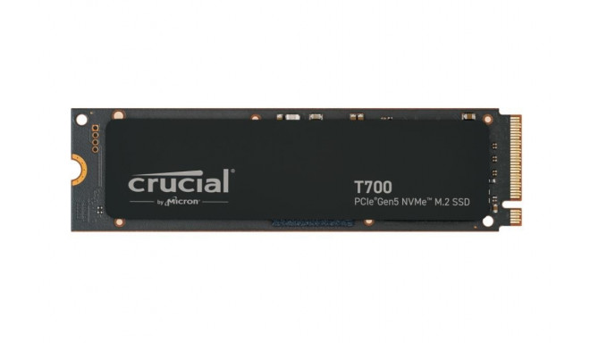 SSD|CRUCIAL|T700|4TB|M.2|PCIe Gen5|NVMe|TLC|Write speed 11800 MBytes/sec|Read speed 12400 MBytes/sec