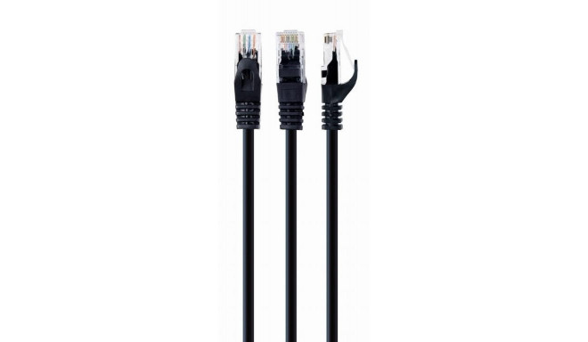 PATCH CABLE CAT6 UTP 0.5M/BLACK PP6U-0.5M/BK GEMBIRD