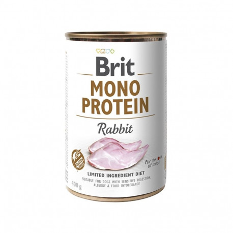 Brit Mono Protein Rabbit canned food for dogs 400g