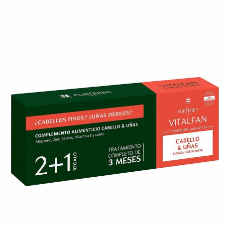 RENE FURTERER VITALFAN VITALIDAD CABELLO Y UÑAS CÁPSULAS LOTE 3 x 30 u