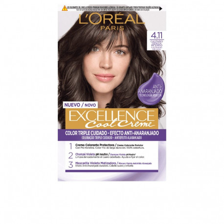L'Oréal Paris juuksevärv Excellence Cool #4.11 192ml, intensiivne tuhkpruun