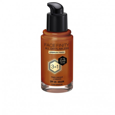 Max Factor jumestuskreem Facefinity All Day Flawless 3 in 1 30ml, #C105-ganache
