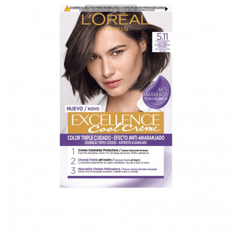 L'Oréal Paris juuksevärv Excellence Cool #5.11 intensiivne tuhkjas helepruun 192ml