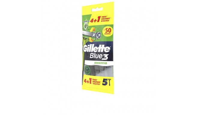 GILLETTE BLUE 3 SENSITIVE cuchilla afeitar desechables 5 u