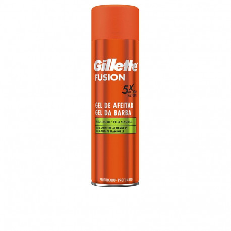 GILLETTE FUSION gel de afeitar piel sensible 200 ml