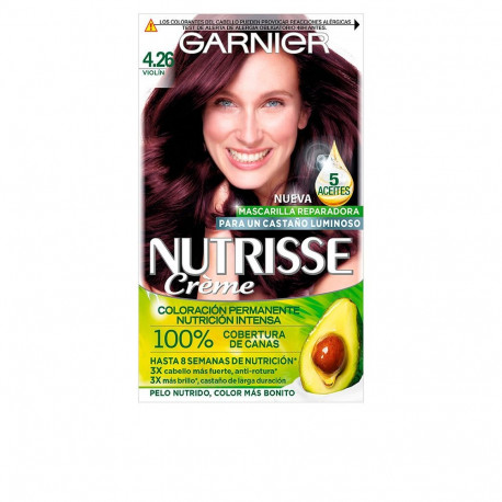 Garnier püsivärv Nutrisse Creme #4.26-violín 100% katvus 3tk