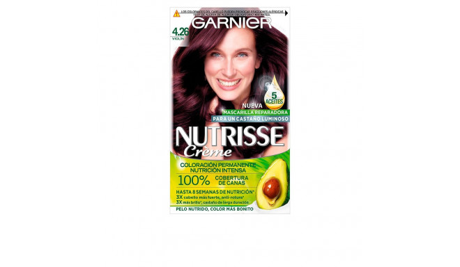 Garnier püsivärv Nutrisse Creme #4.26-violín 100% katvus 3tk