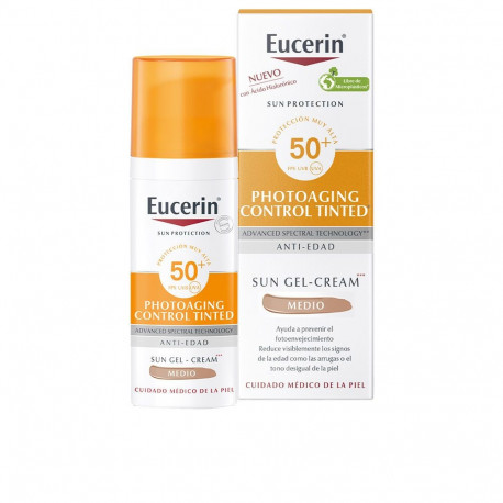 EUCERIN SUN PROTECTION PHOTOAGING gel-crema SPF50+ #medium 50 ml