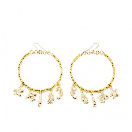 SHABAMA FORMENTOR pendientes #oro brillo 1 u