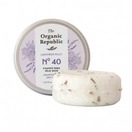 THE ORGANIC REPUBLIC CHAMPÚ SÓLIDO pelo seco 70 gr