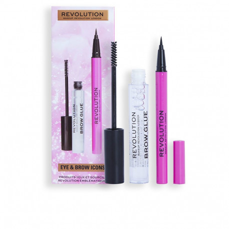 REVOLUTION MAKE UP EYE & BROW ICONS LOTE 2 pz