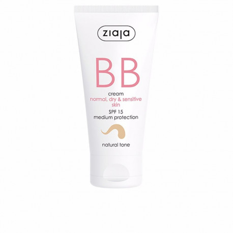 Ziaja BB-kreem normaalsele, kuivale ja tundlikule nahale SPF15 50ml, naturaalne