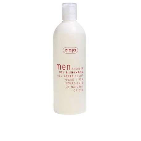 ZIAJA MEN gel de ducha y champú red cedar 400 ml
