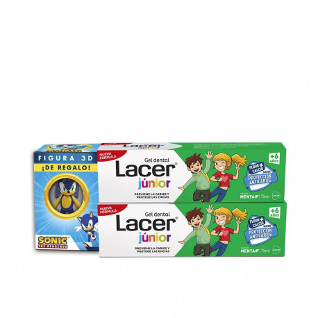 Lacer laste hambageel piparmündi komplekt 2 x 75ml + 3D-kujuke