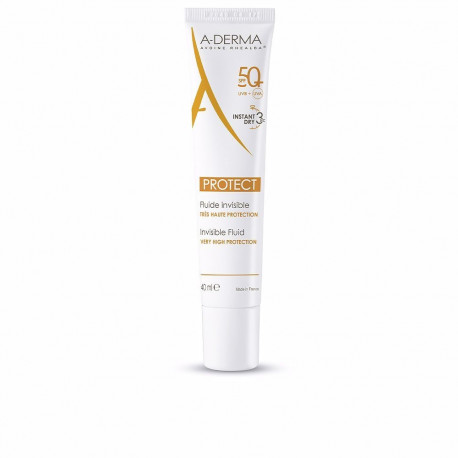 A-DERMA PROTECT fluido solar facial invisible SPF50+ 40 ml