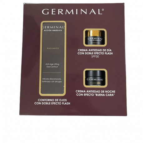 GERMINAL CONTORNO DE OJOS ACCIÓN INMEDIATA RADIANCE LOTE 3 pz