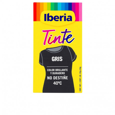 IBERIA TINTE ROPA no destiñe 40º #gris 70 gr
