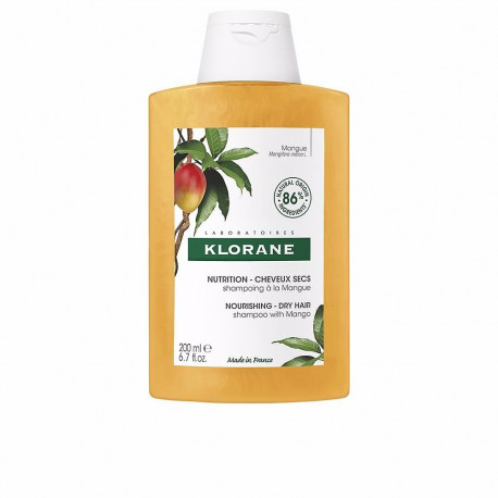 KLORANE AL MANGO champú nutritivo para cabello seco 200 ml