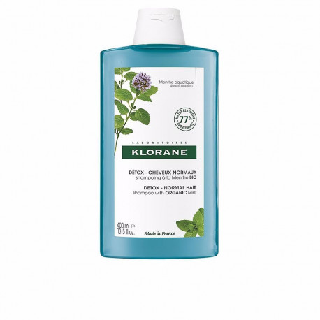 KLORANE A LA MENTA BIO champú detox para cabello normal 400 ml