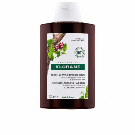 KLORANE väljalangemisevastane šampoon nõrgenenud juustele kiniiniga 200ml