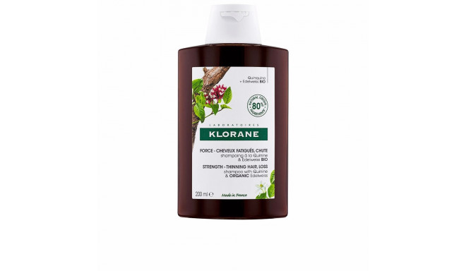 KLORANE A LA QUININA Y EDELWEISS BIO champú anticaída 200 ml