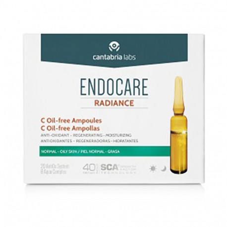 Endocare õlivabad ampullid Radiance C 30x2ml