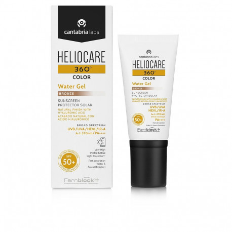 Heliocare päikesekaitsegeel 360° Color aqua gel SPF50+ 50ml, bronze