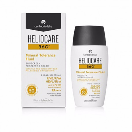 Heliocare päikesekaitsevedelik 360° Mineral Tolerance SPF50 50ml