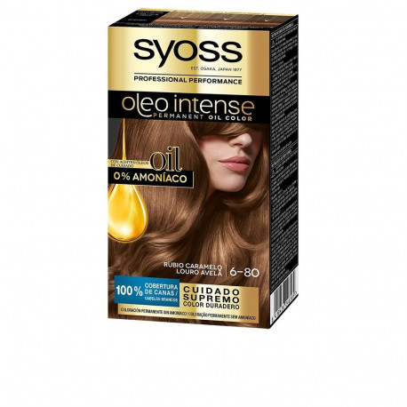 SYOSS OLEO INTENSE tinte sin amoniaco #6.80-rubio caramelo 5 pz
