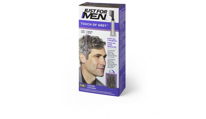 JUST FOR MEN TOUCH OF GREY colorante gradual #castaño 40 gr