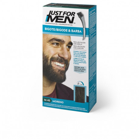 JUST FOR MEN habeme- ja vuntsigeelvärv 15ml, pruun