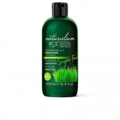 NATURALIUM SUPER FOOD wheatgrass energizing shower gel 500 ml