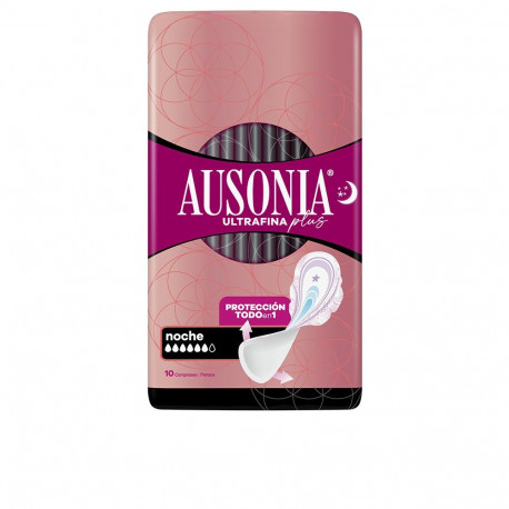 Ausonia hügieenisidemed Ultrafina Plus öised tiibadega 10tk