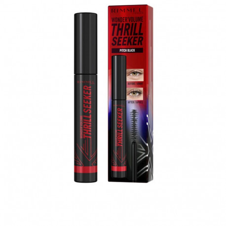 RIMMEL LONDON WONDER' VOLUME THRILL SEEKER máscara de pestañas #004-pitch black 8 ml