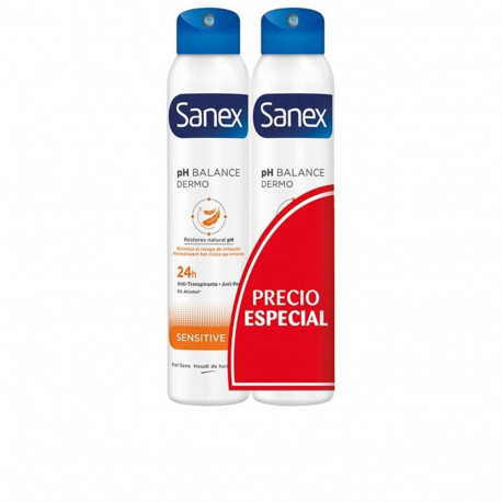 Sanex deodorant-sprei Dermo Sensitive duo 2x200ml