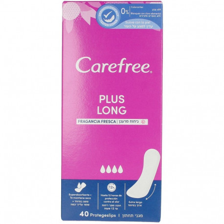 CAREFREE PLUS LONG pesukaitsed, värske lõhnaga 40tk