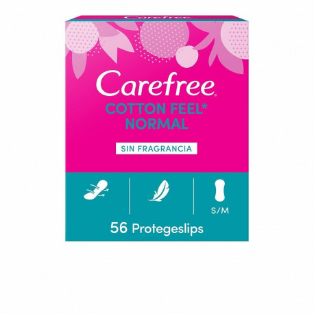 CAREFREE COTTON protector sin fragancia 56 u