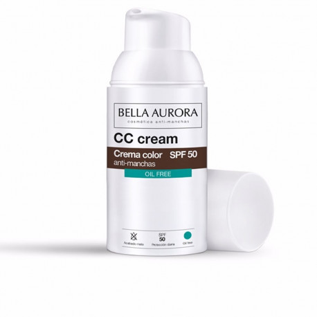 Bella Aurora CC-kreem pigmendilaikudevastane õlivaba SPF50 30ml