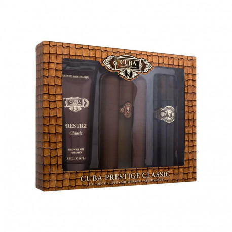 Cuba Prestige Eau de Toilette (90ml) (Edt 90 ml + Shower Gel 200 ml + Aftershave Water 100 ml)