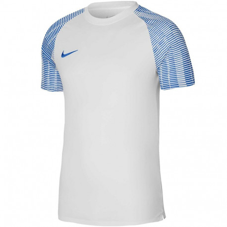 Koszulka męska Nike Dri-FIT Academy JSY SS biało-niebieska DH8031 102 M