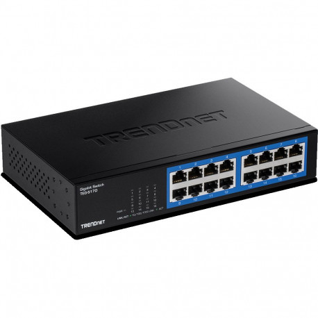 16-Port Gigabit GREENnet Switch, rackable with ETH-11MK