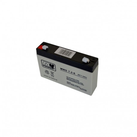 Lead acid battery MWS 7,2-6 (6V-7,2ah, faston 187/F1)