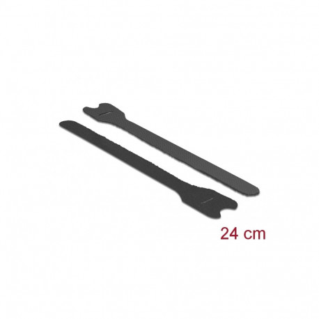 Delock Hook-and-loop fasteners L 240 mm B 13 mm 10 pieces black