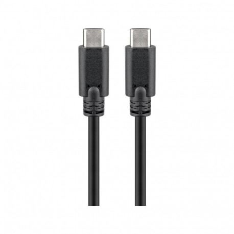 USB-C kaabel 3.0m, USB 3.2 Gen1, 5Gbps, 3A, black