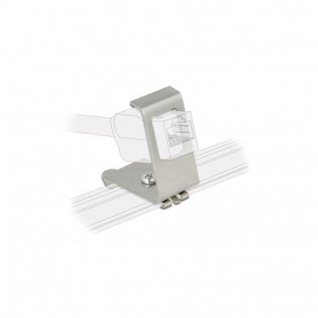 Delock Keystone Metal Mounting 1 Port for DIN rail