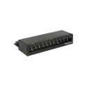 Delock Keystone Desktop Patch Panel 12 Port black