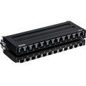 12-Port Cat6A Shielded Wall Mount Patch Panel