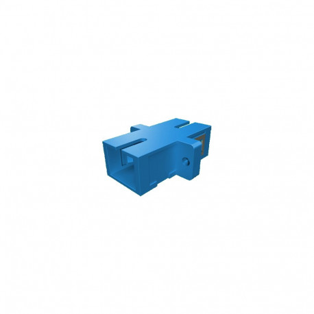 SC - Simplex - Aqua - Metal Clip - Flange