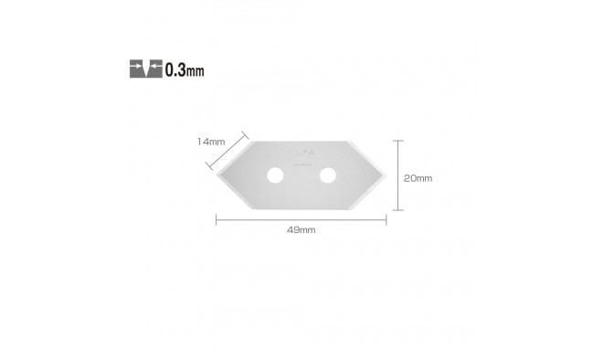 OLFA MCB-1 Knife blades,  5pcs