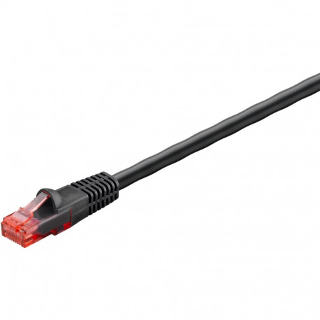 Cat6 Outdoor-patch cable, U/UTP, black, 30.0m